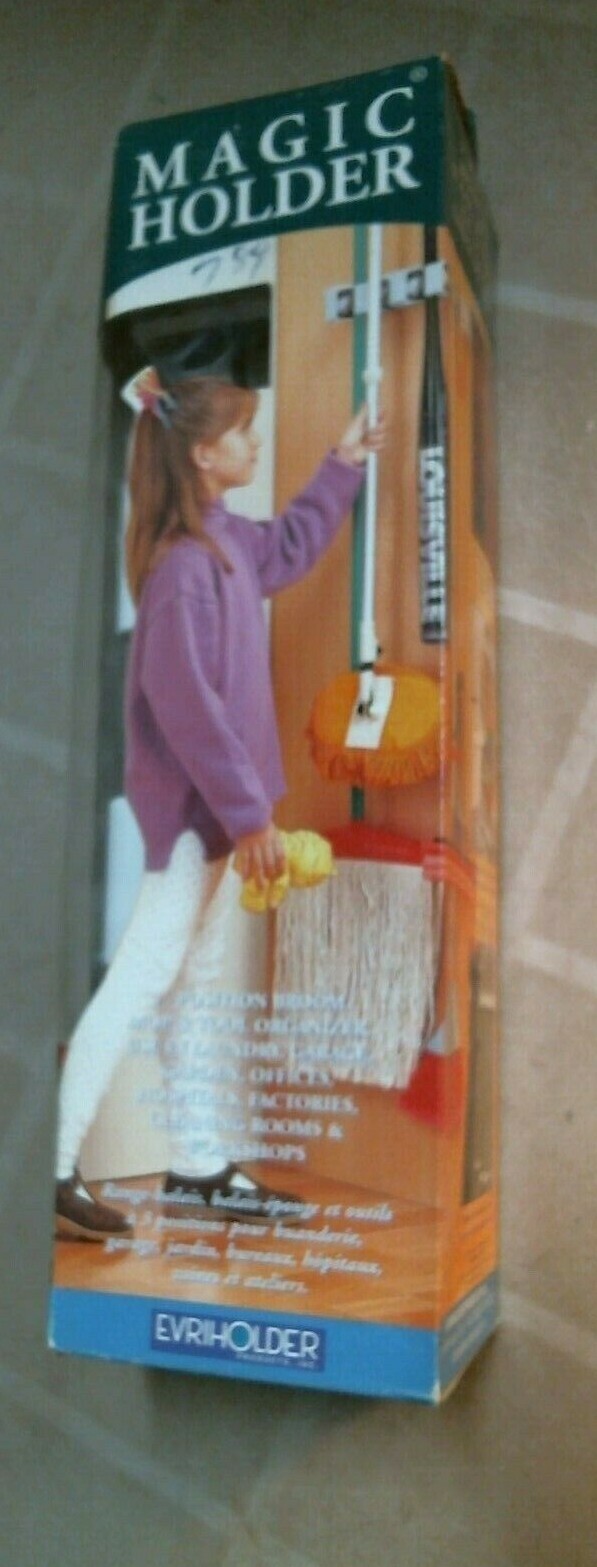 EvriHolder 01800 Magic Holder 3-Position Broom/Tool Organizer, FREE SHIPPING