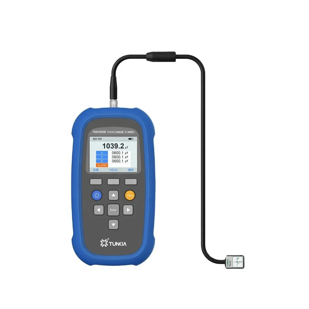 Digital 3-Axis Fluxgate Magnetometer Gaussmeter with Accuracy Class 2 ±2%