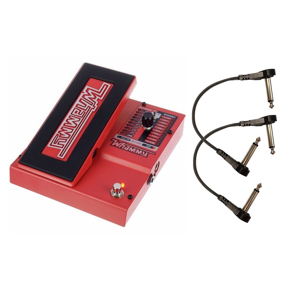 DigiTech Whammy (5th Gen) 2-Mode Pitch-shift Effect w True Bypass & 2 Patch cabl