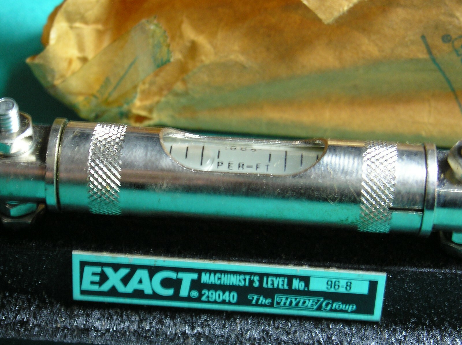 Vintage 'EXACT' 8" Machinist Level - Brand New old stock #96-8 ,w/ BOX