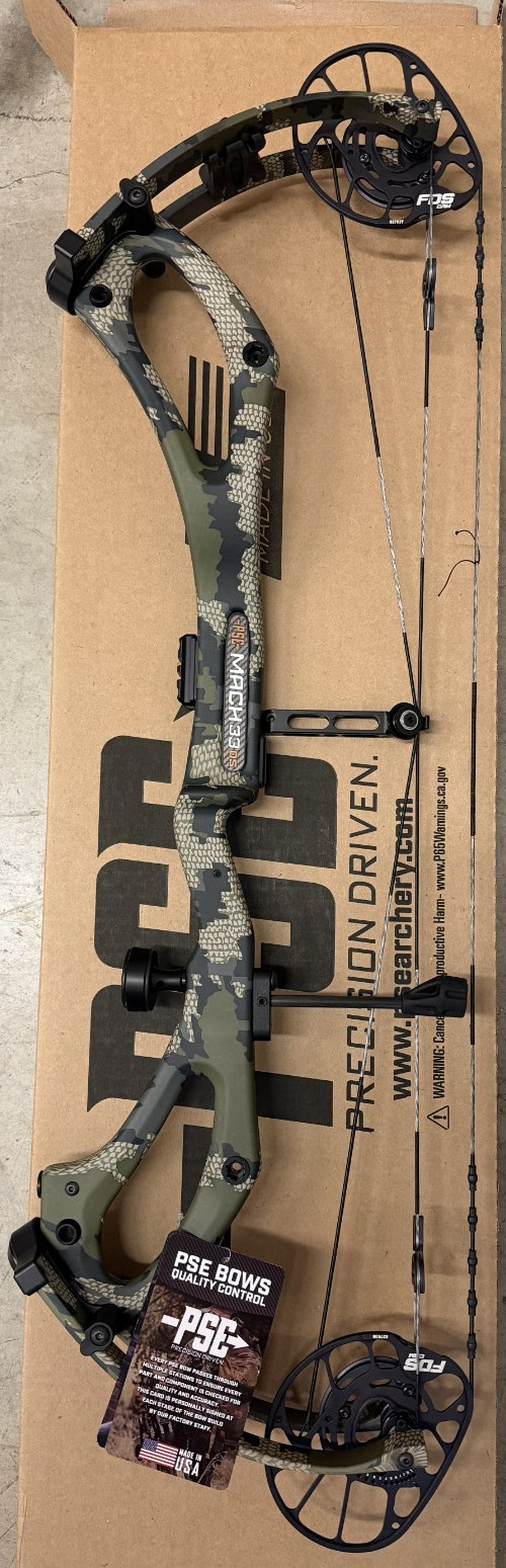 PSE Mach 33 FDS 70 Pound RH Kuiu Verde Carbon Hunting Bow Right Hand New
