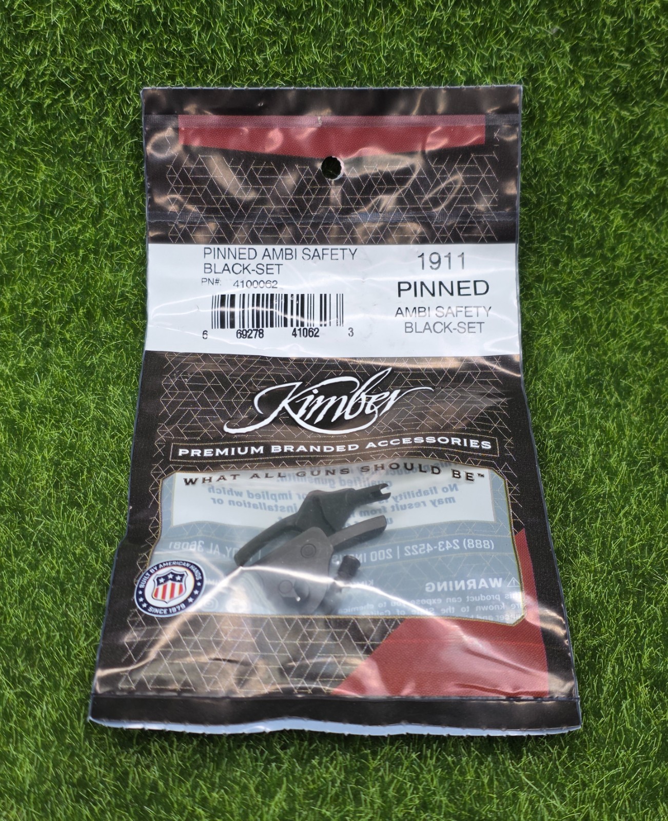 Kimber OEM 1911 Pinned Ambidextrous Safety Set, Black - 4100062
