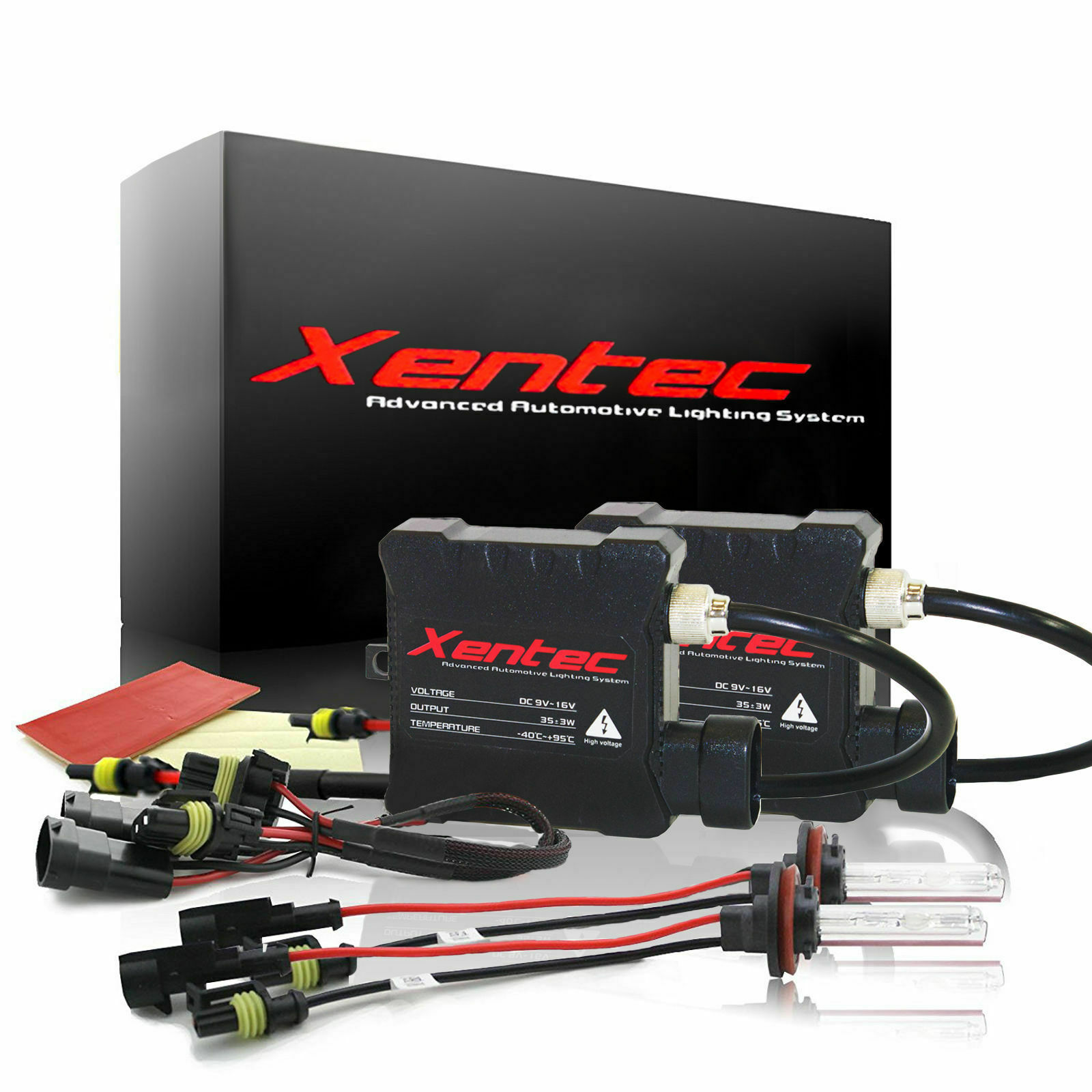 Xentec 9007 HB5 Xenon Lights 35W Slim HID Kit 6000K Bulbs Headlight High&Low