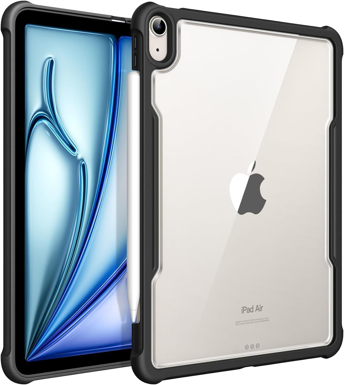 Hybrid Back Case for iPad Air 11-inch M4/M3/M2 (2026/2025/2024) Slim Clear Cover