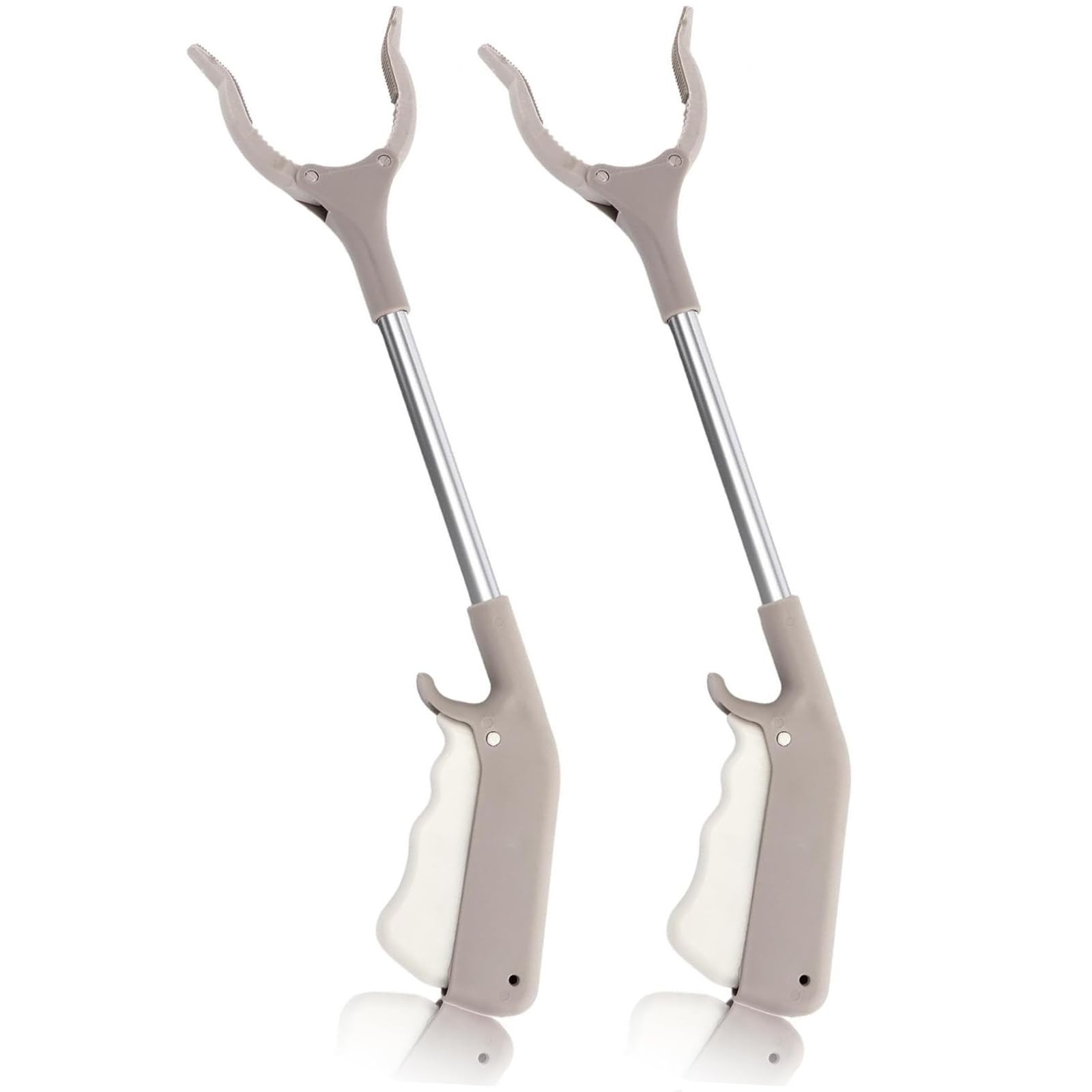 LIFTATAPA Grabber Tool, 2 Pack Reacher Tool 16 Inch Trash Light Brown