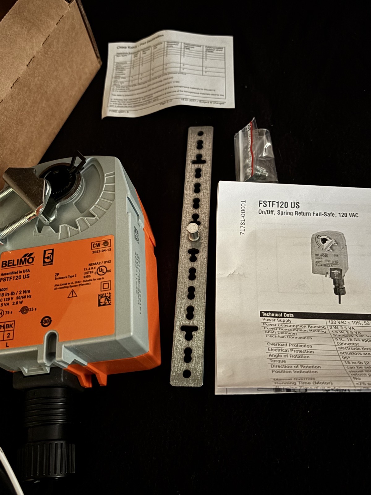 FSTF120 US | Belimo | Dampers & Actuators