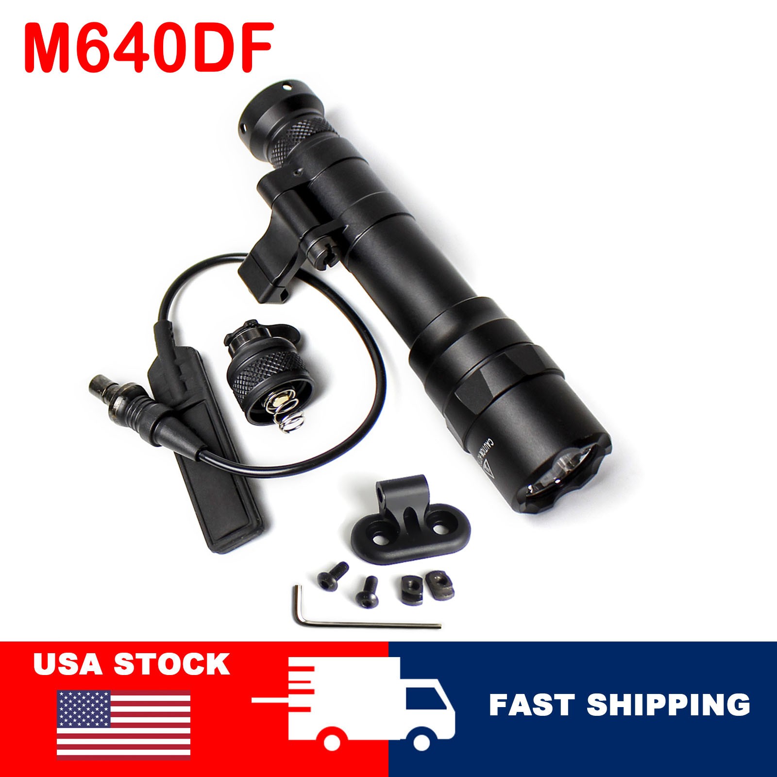 M640DF Dual Fuel 1200lm LED Hunting Lighting w/ Picatinny Rail Mlok Offset Mount