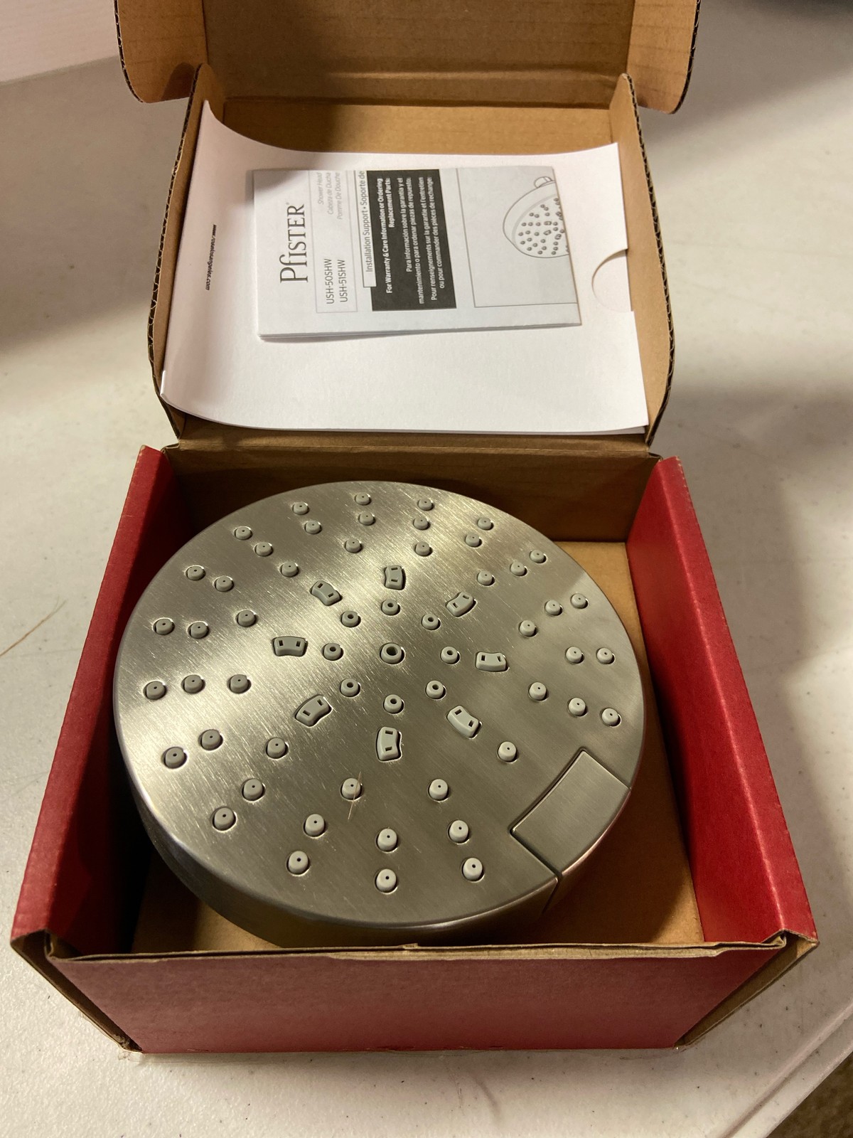 Pfister USH-50SHW 1.75 GPM Multi-Function Shower Head - Brushed Nickel