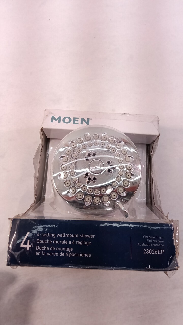 Moen 23026EP Four-Function 3" Diameter Spray Head Standard Showerhead in Chrome