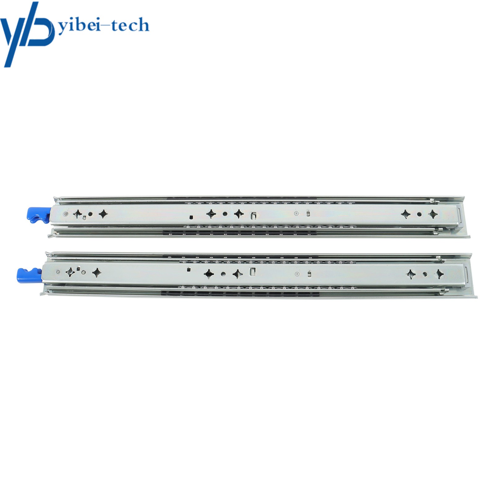 1 Pair Locking Drawer Slides 20" Full Extension & Lock 500 lb Load Capacity