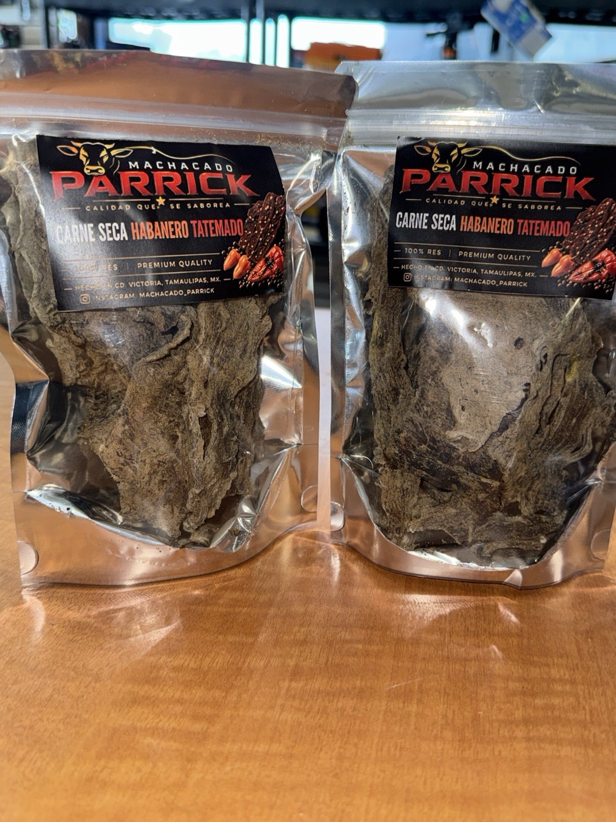 Beef Jerky (Carne Seca Parrick) Flavor Habanero Tatemado