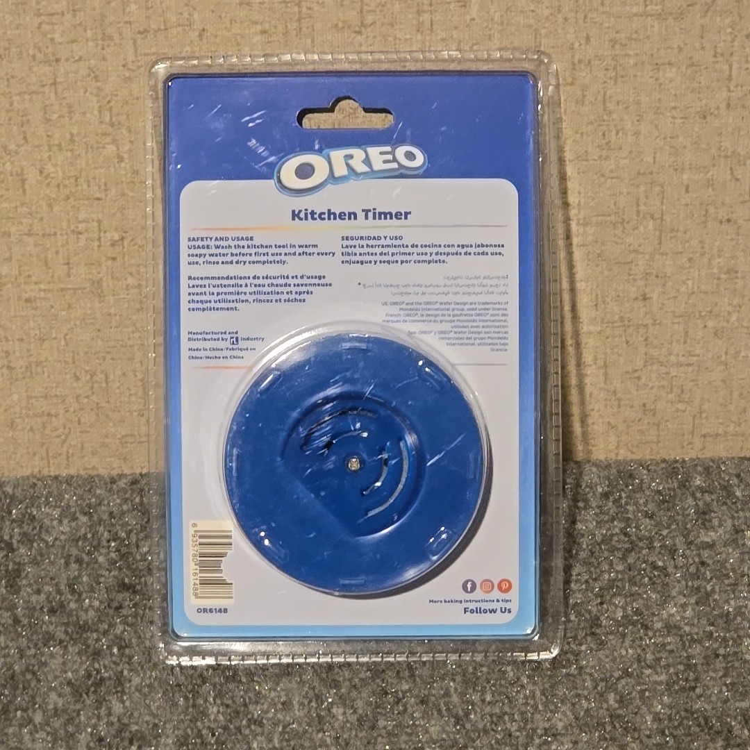 60 Minute Kitchen Timer Oreo Cookie Blue New Factory Sealed Model OR6148