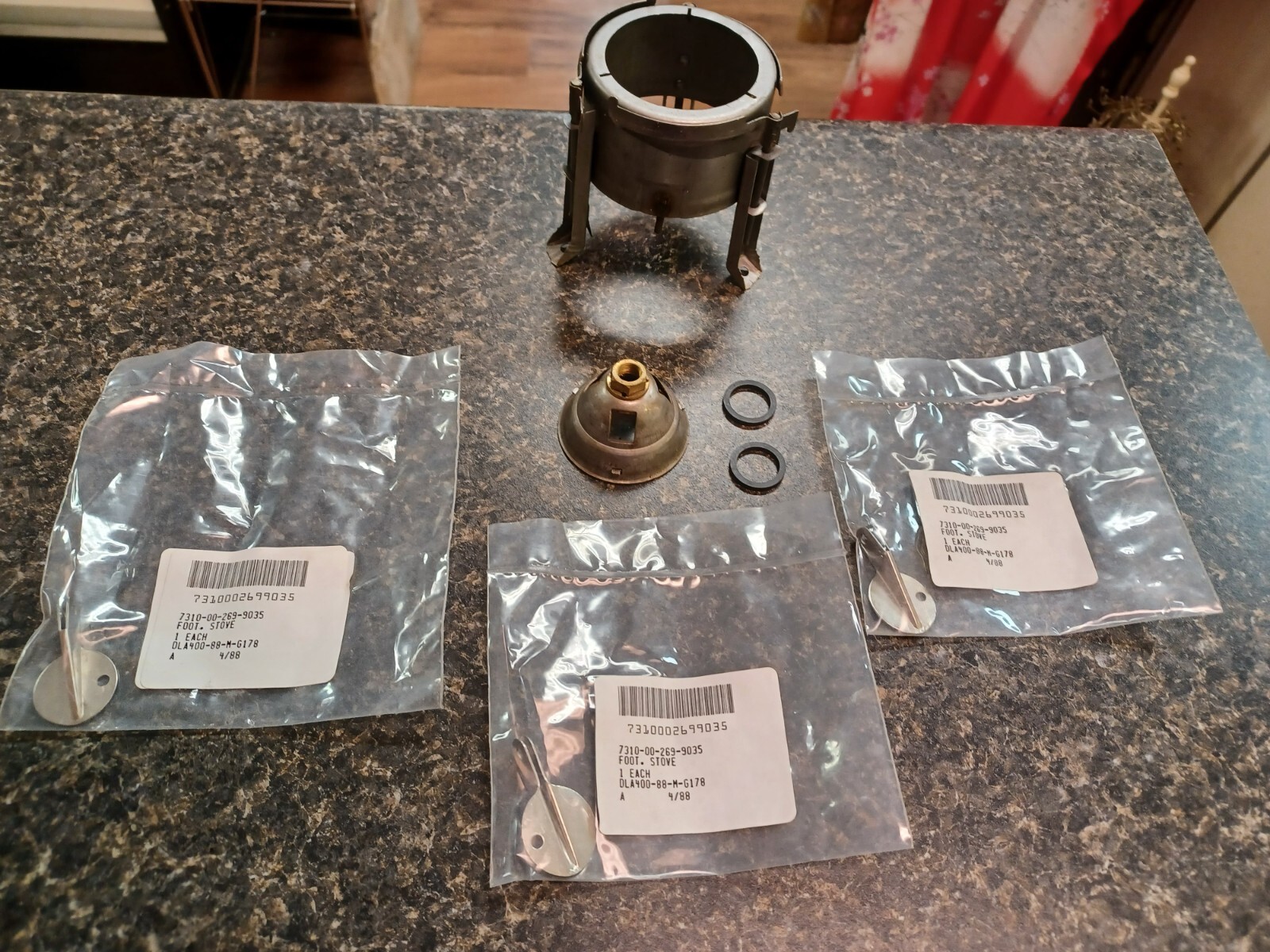 Vtg Squad Stove Military Repair Kit Extra Parts Set #2