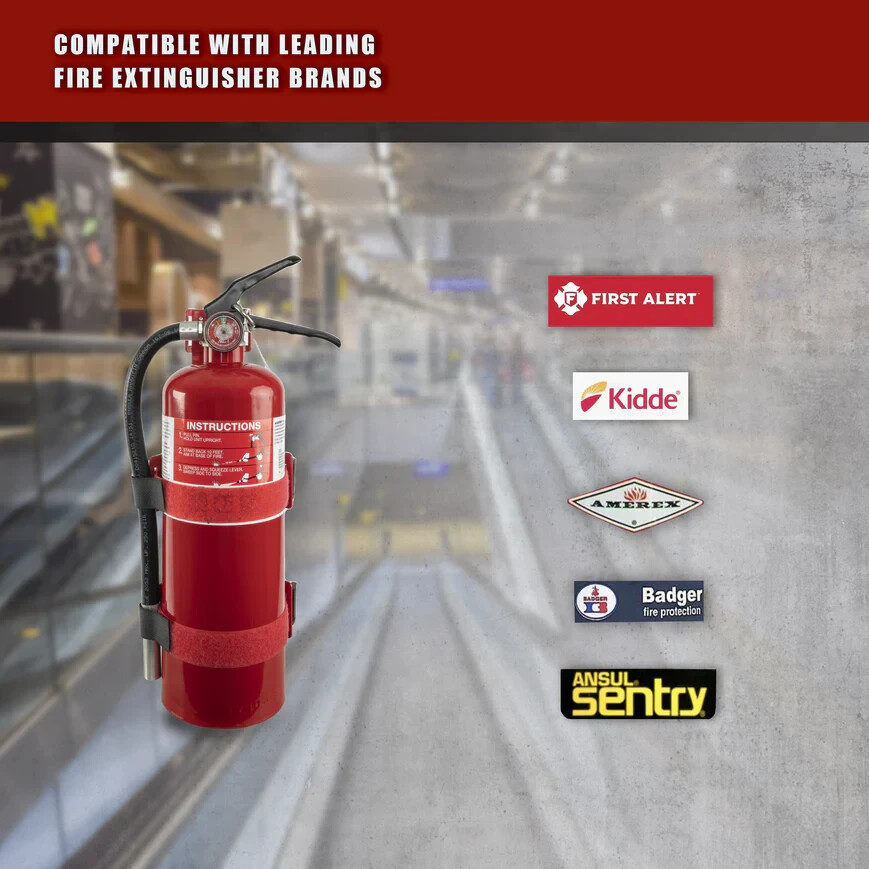 Fire Extinguisher Mounting Bracket for 2.5/5lb, Extinguishers Wall Mount Bracket