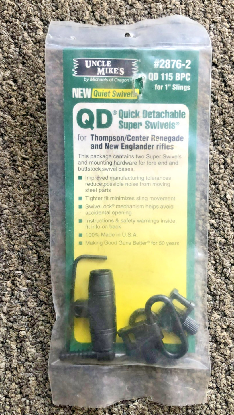 Uncle Mike's Muzzleloader QD 1" Sling 2876-2 T/C Renegade & New Englander Rifles