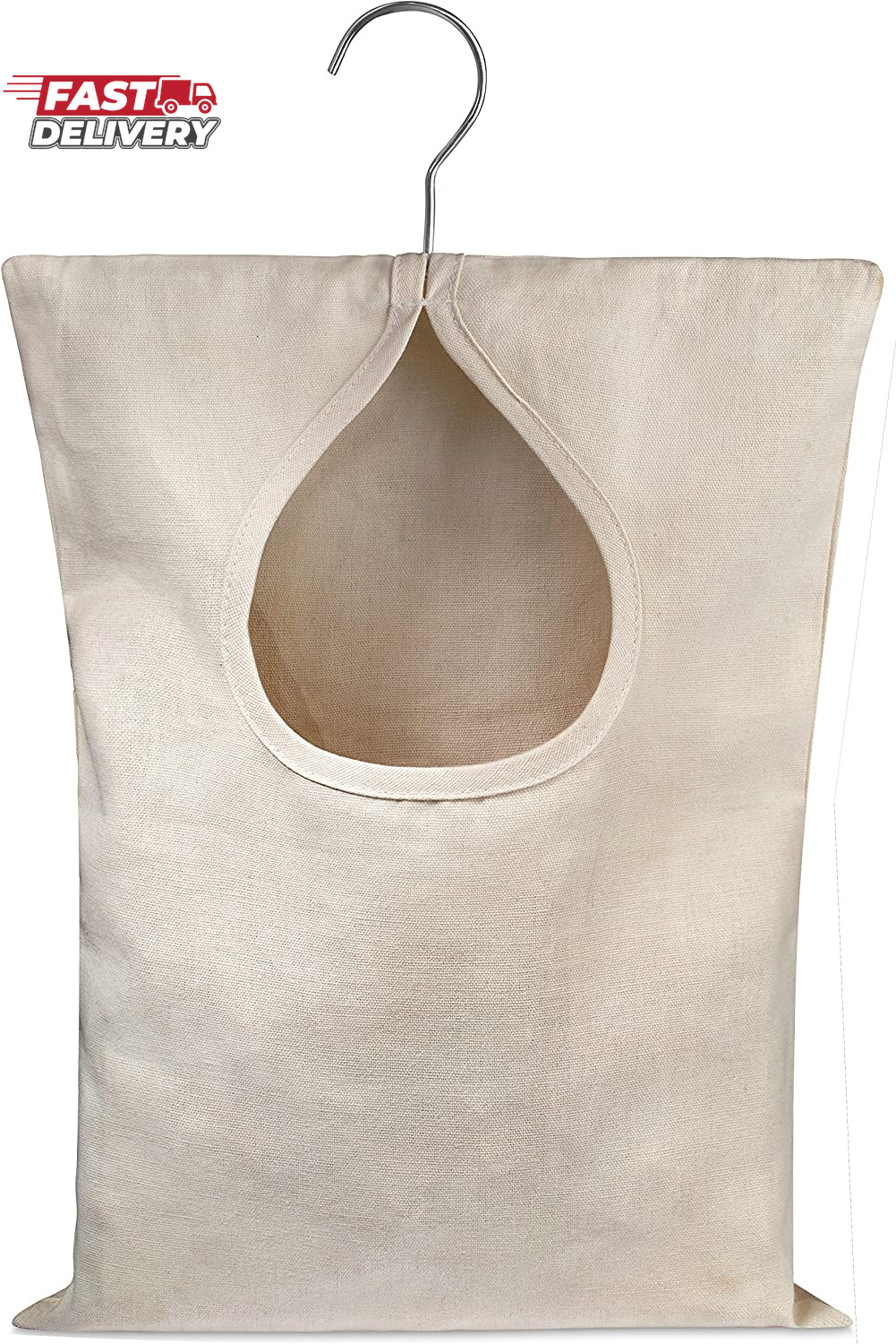 Handy Laundry Clothespin Bag - 11" X 15" - Holds 100 Medium-Sized Clothes Pins,