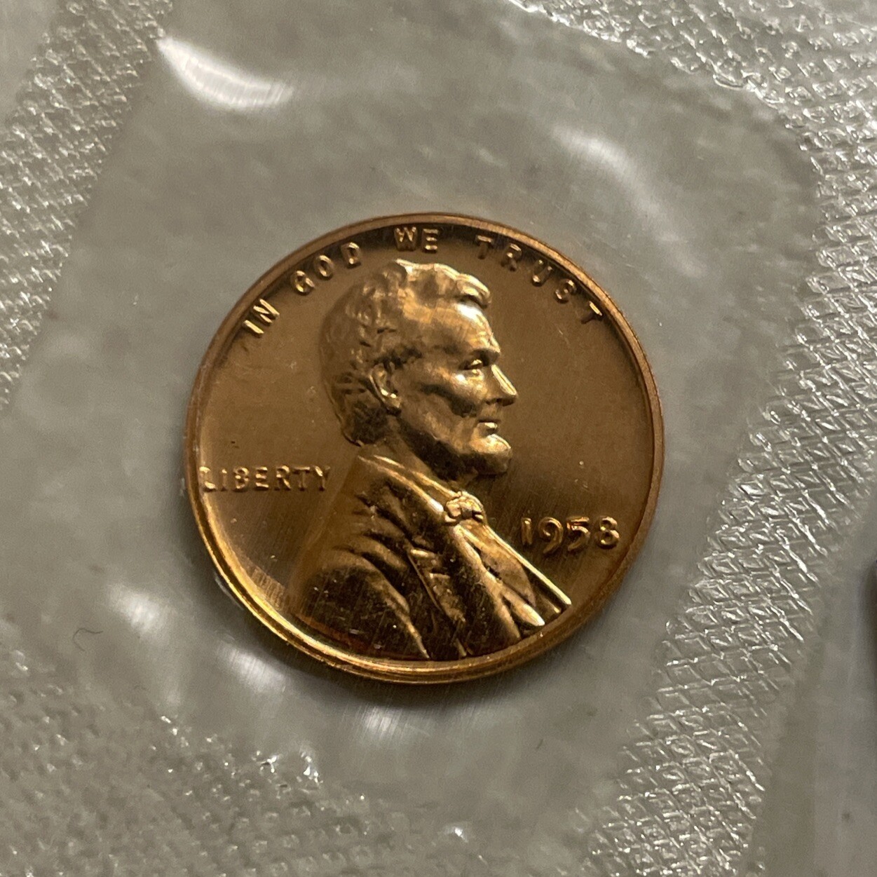 1958 Gem Cello Proof Lincoln Wheat Backs Penny US Cents From US Proof Set