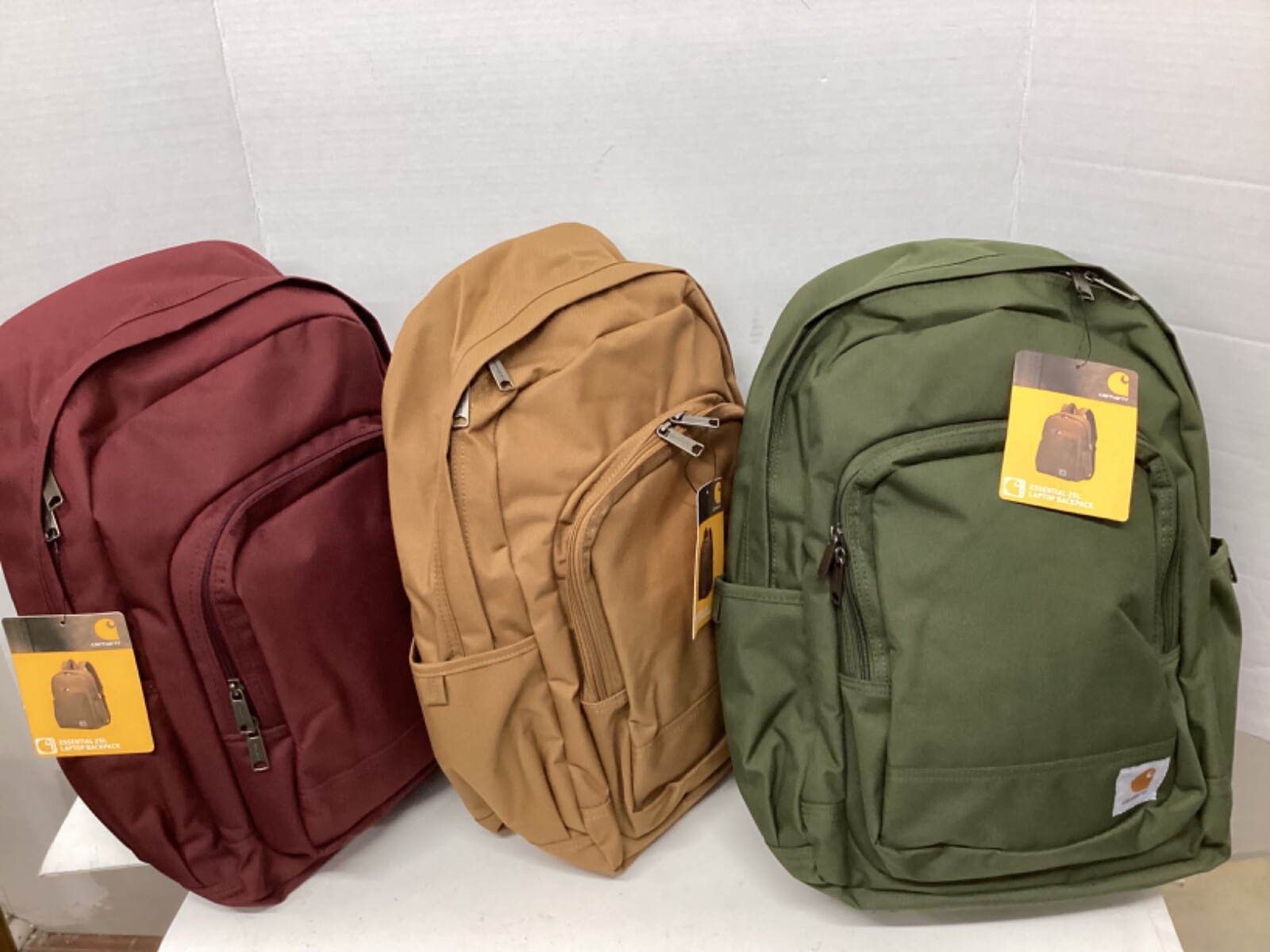 Carhartt Essential 25L Laptop Backpack New w/Tags (Basil, Black, Burgundy,Brown)