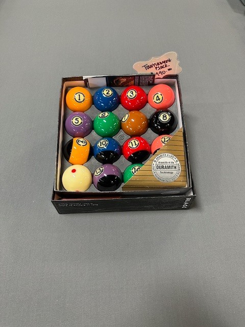 Aramith Tournament Black Billiard Pool Table Ball Set w/ Duramith Technology