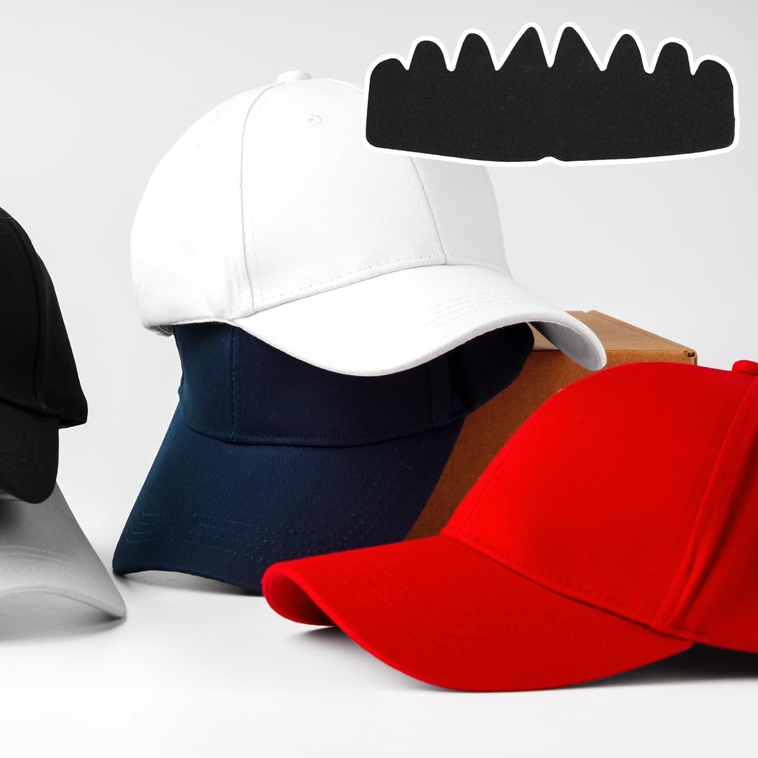 6PCS Hat Sweat Liners for Caps Washable Reusable Inserts for Sweat Protection