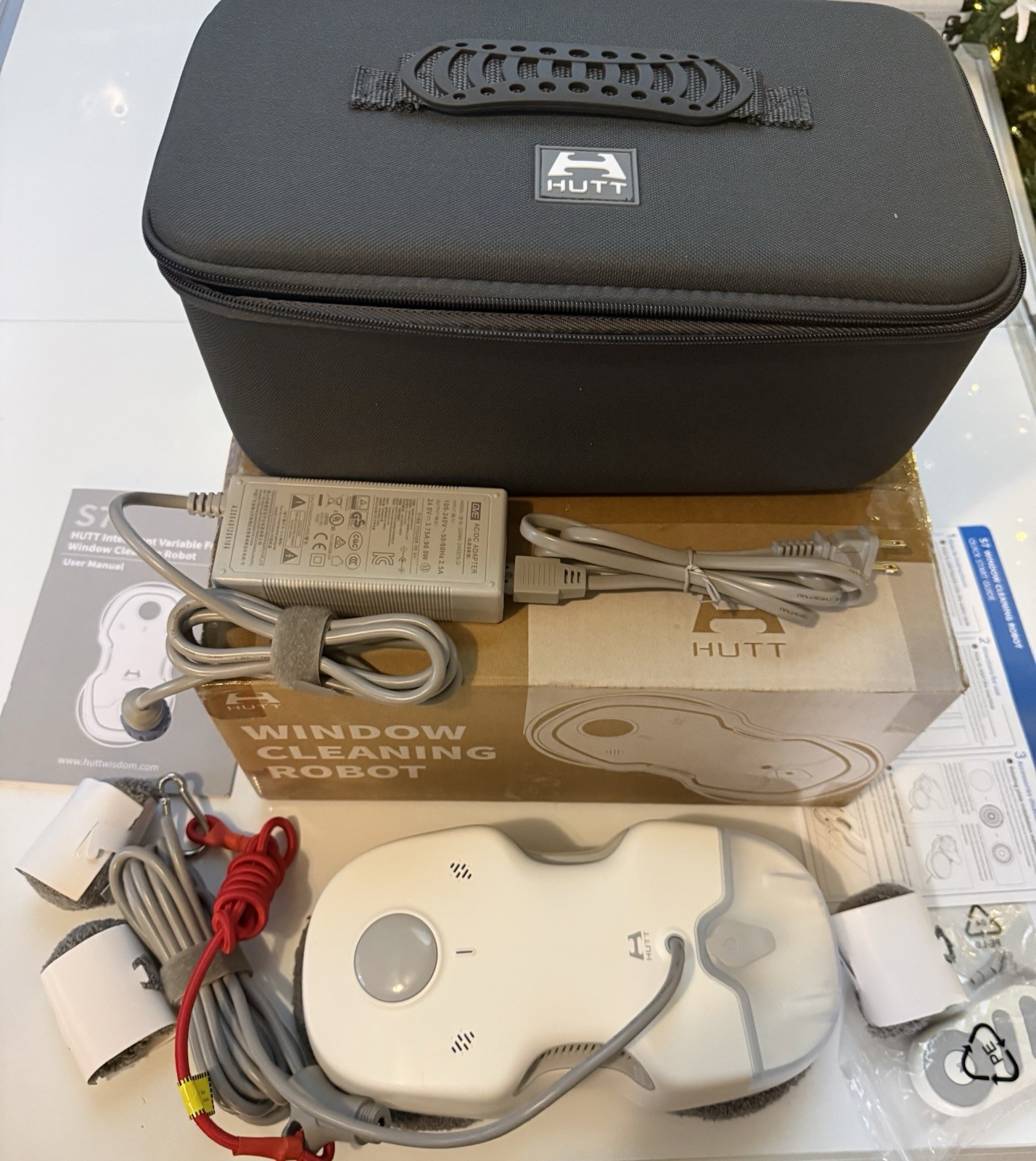 HUTT S7 Window Cleaning Robot Automatic Smart Glass Cleaner w/ Remote *Read Desc