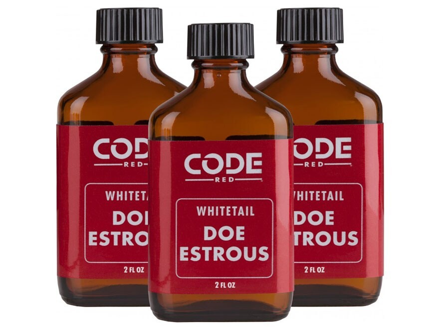 Code Red Doe Estrous Urine 3-Pack Combo Deer Scent Liquid