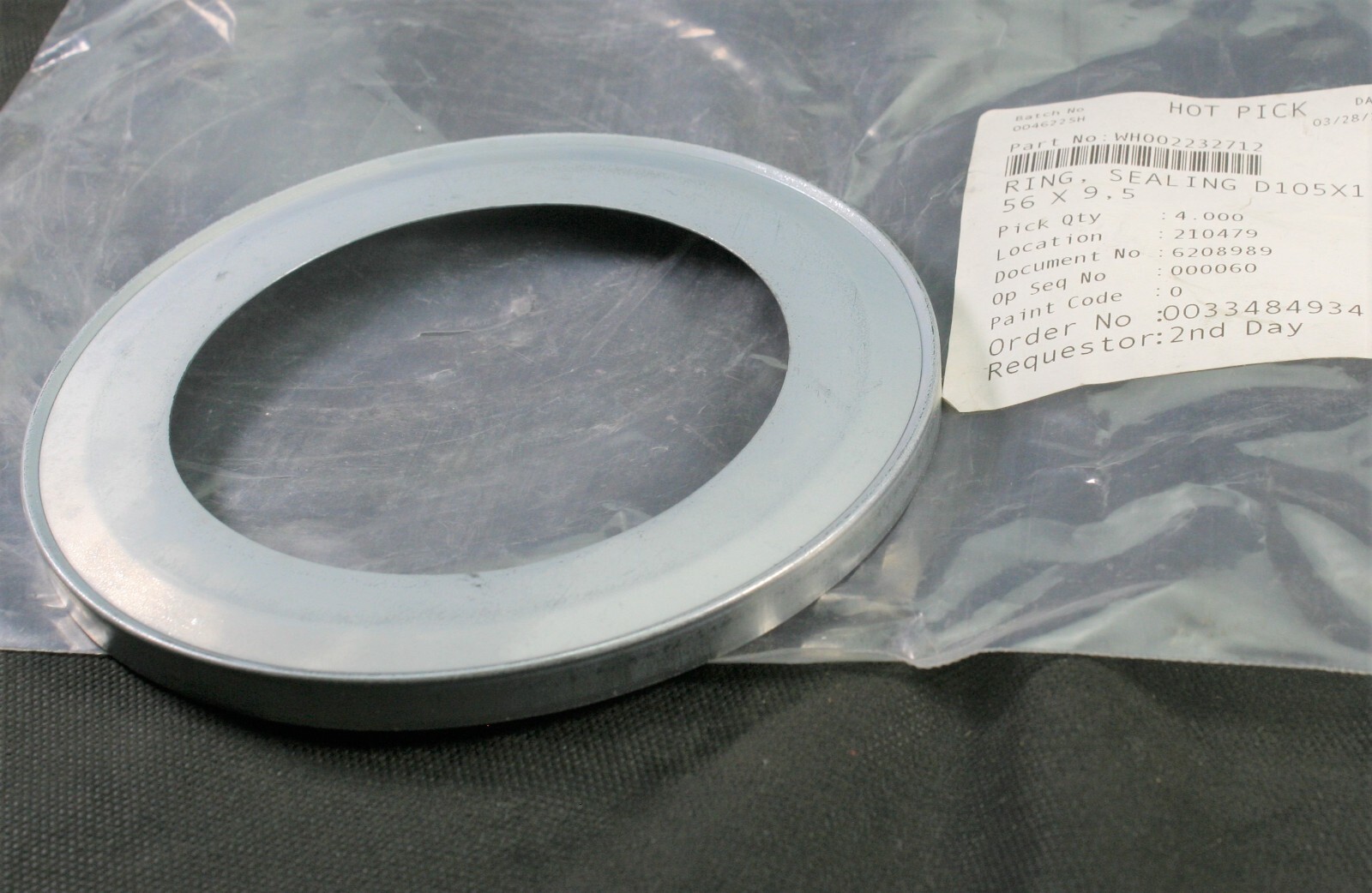 One(1) Contiweb WH002232712 Sealing Ring D 105MM x 156MM x 9.5MM GOSS NEW