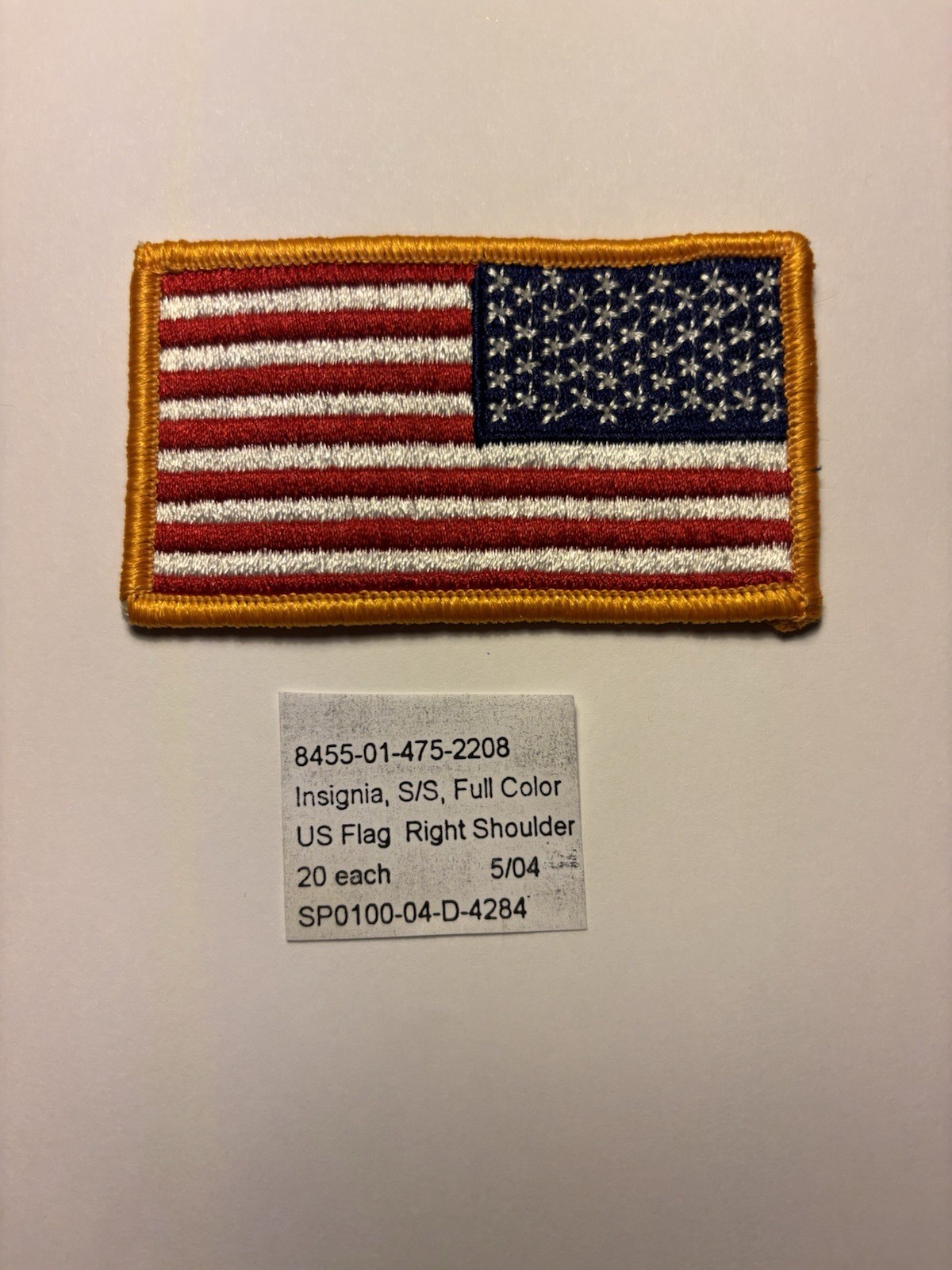 US Flag R/H Shoulder Patch Insignia