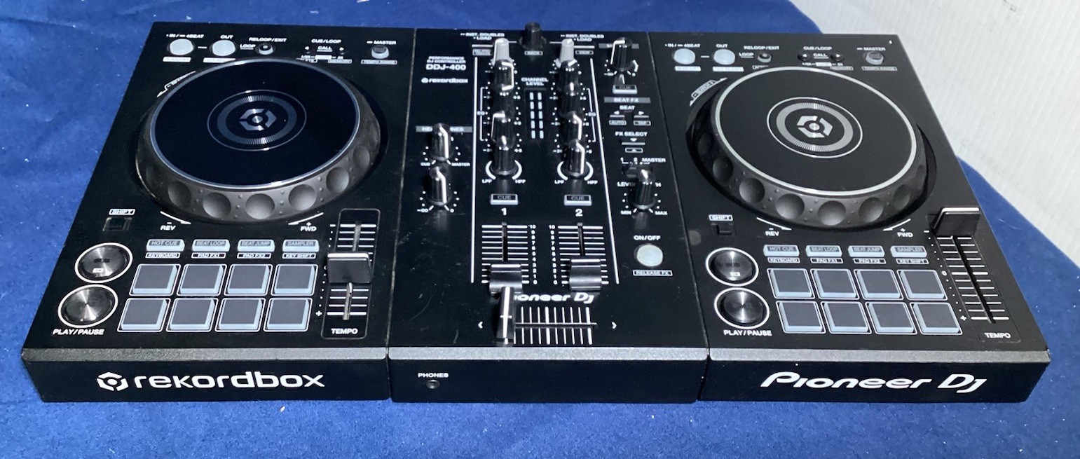 Pioneer DJ DDJ-400 rekordbox 2 Channel Performance DJ Controller Mixer Black