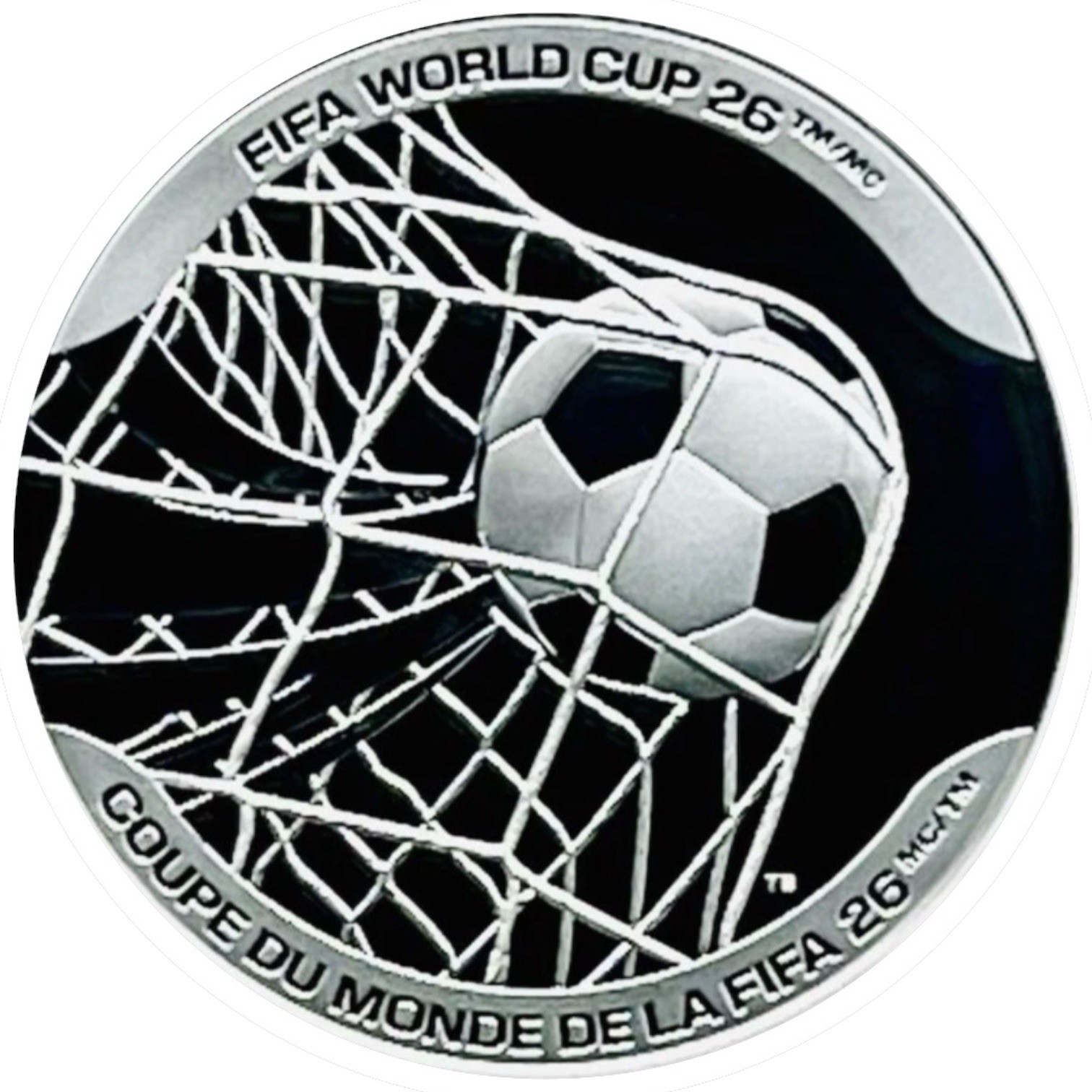 2026-$20 CANADA PROOF 1 OZ SILVER-NGC PF 70-FIFA WORLD CUP “THE WINNING GOAL”