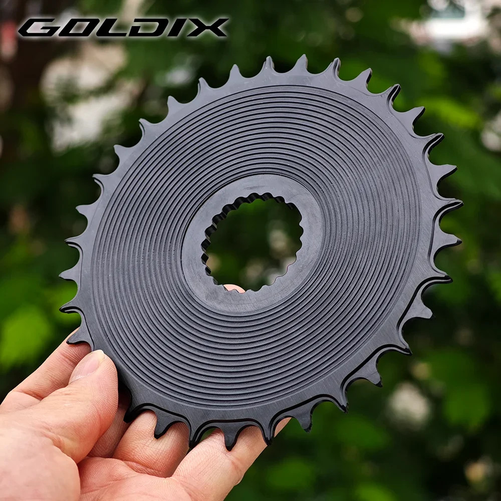 GOLDIX Directly install AERO Chainring Wide Narrow Teeth CNC Hollow Cutting Mach