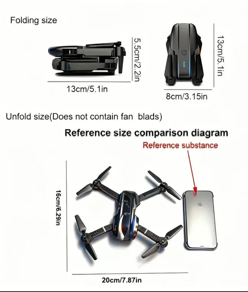 3 x E99 Pro 2026 Drone Dual Camera 2 USB Rechargeable Batteries Wi-Fi Enabled