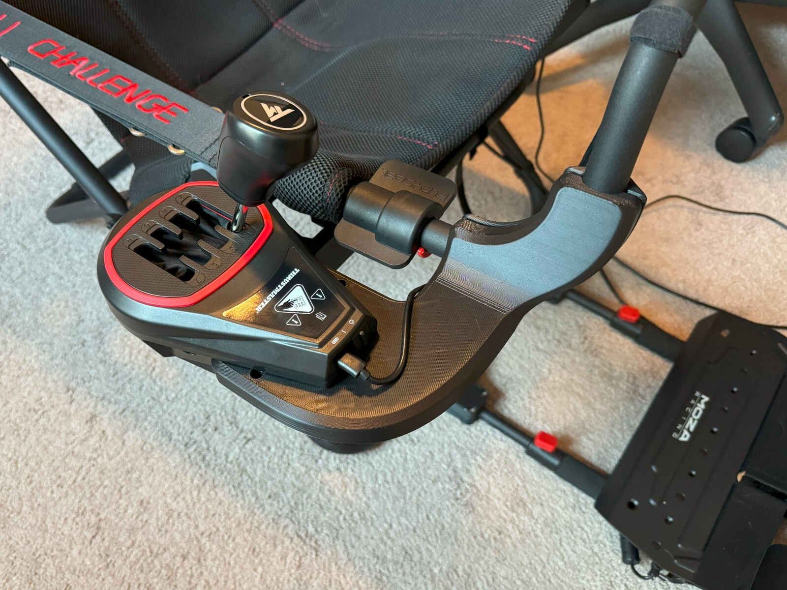 Playseat Challenge Shifter / Handbrake Mount | TH8A, G920, G29, SHH, Moza HBP