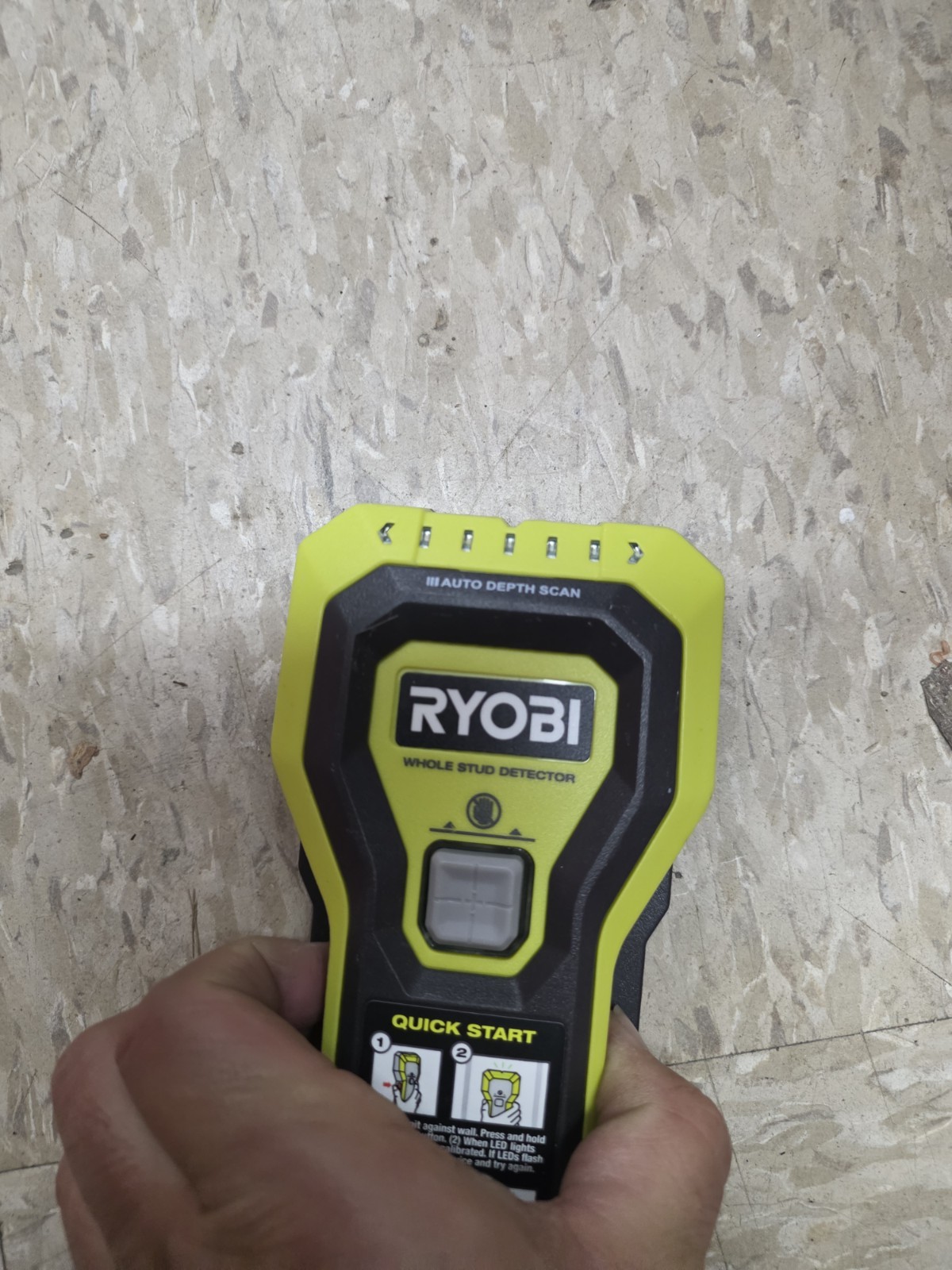 RYOBI ESF5002 Whole Stud Finder Auto Depth Scan Tech Hand-Held Multiple LED