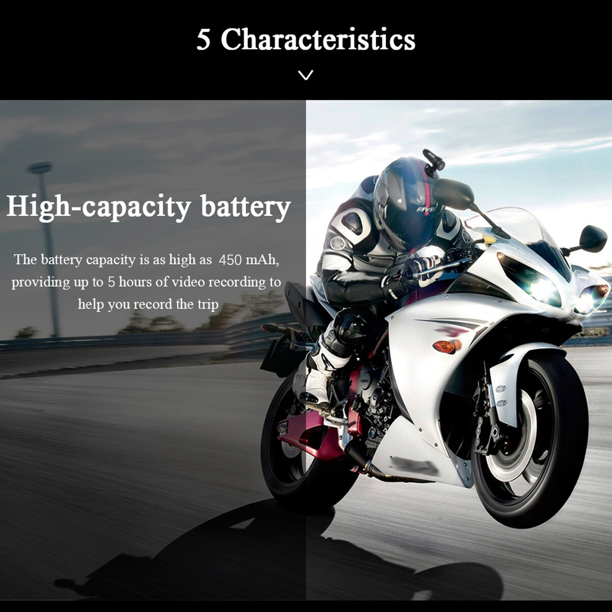 Bike Motorcycle Helmet Camera Mini Sports Video Action Camera Outdoor Recorder