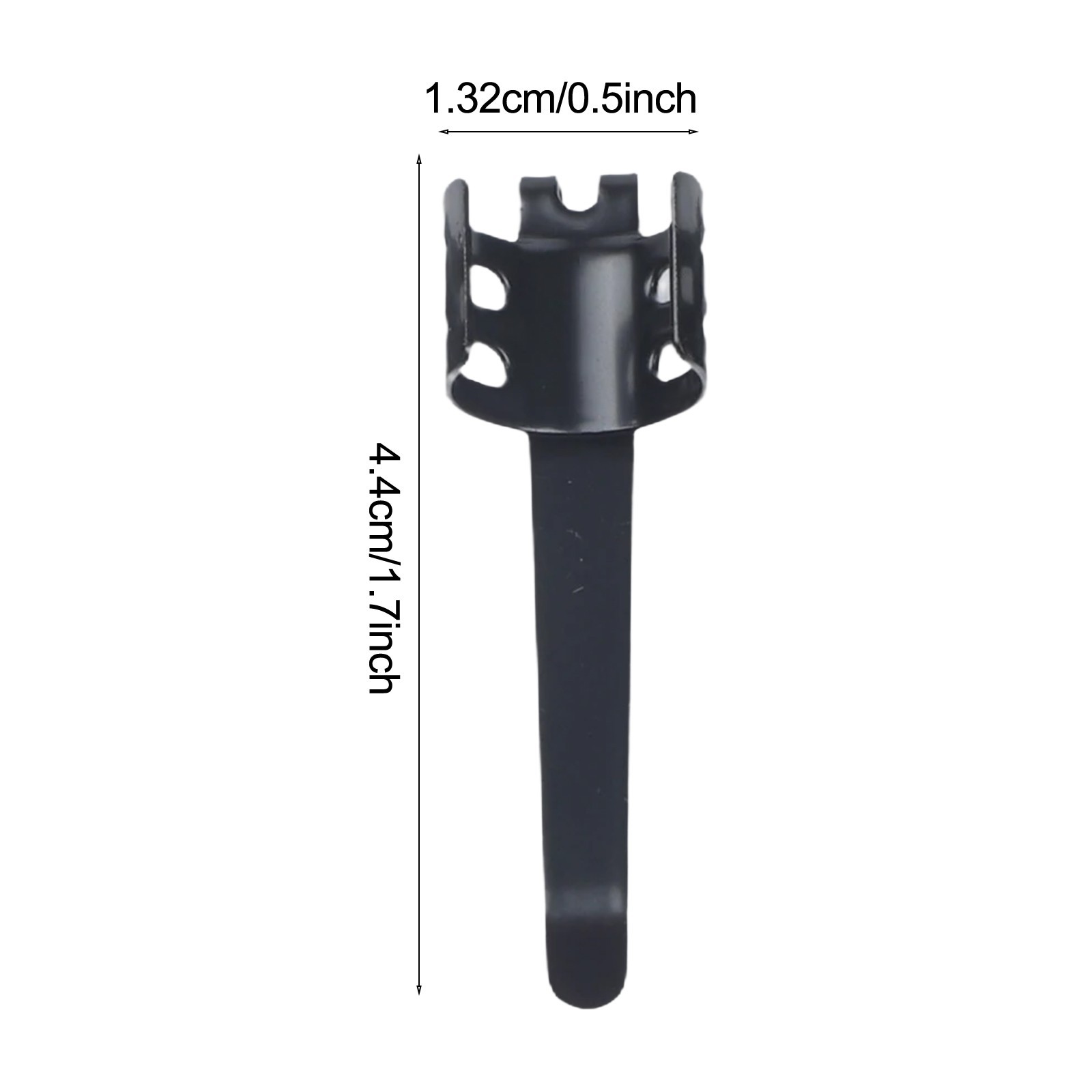 20 Pack Flashlight Clips Rust Resistant Steel Easy Attach for Pens and Lights