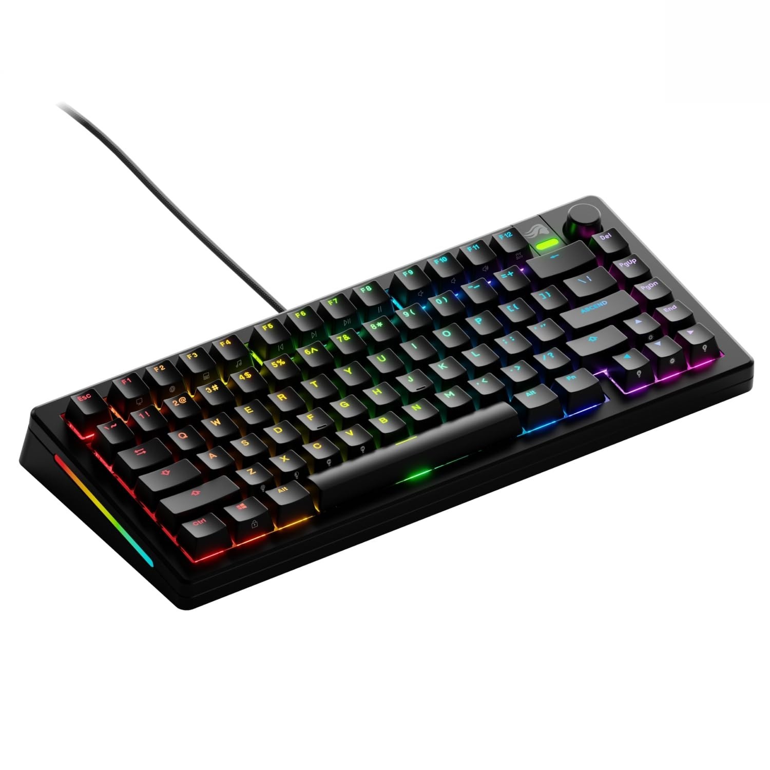 Glorious Gaming - GMMK 3 Custom Mechanical Gaming Keyboard with Knob, 75% Ten...