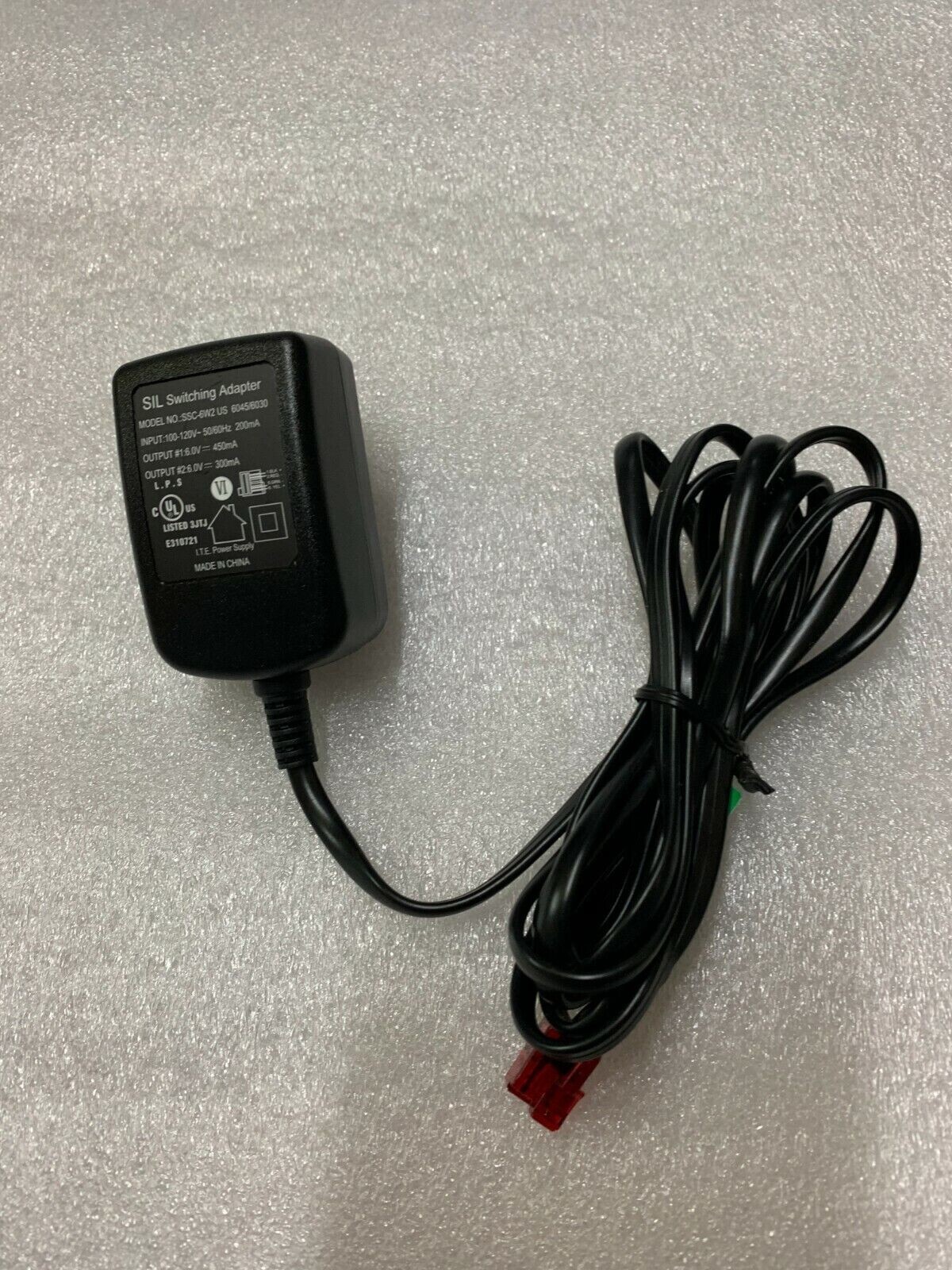 SIL Switching Adapter Power Supply SSC-6W2 US 6045/6030 6V 450mA 6V 300mA