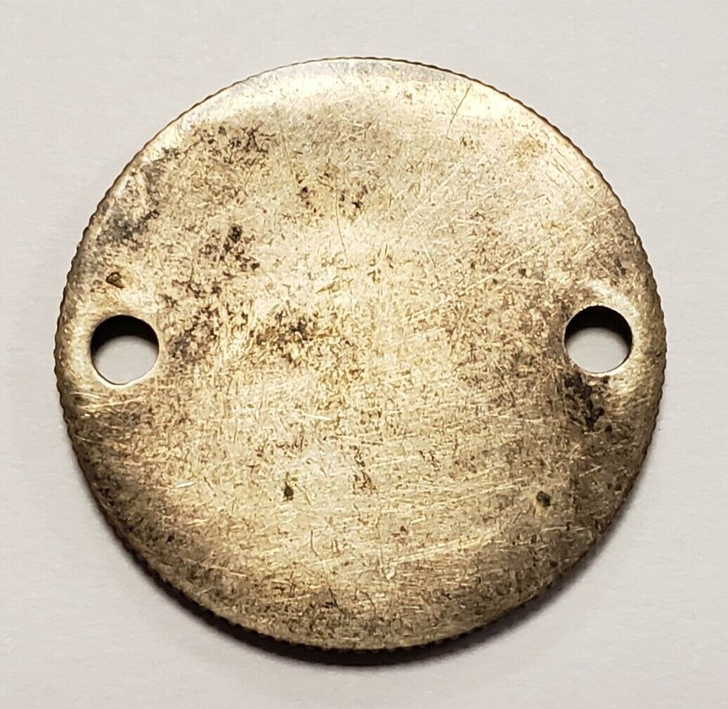 1943 25c Washington Silver Quarter - Blank Reverse for Jewelry Engraving - Y5041