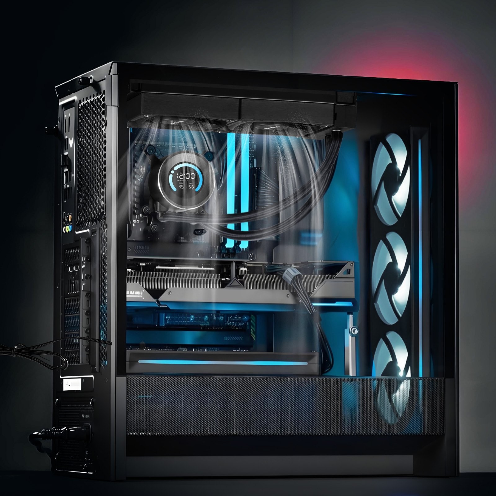CPU Liquid Cooler AIO CPU Water Cooler With 120 Mm PWN Fans For Intel AMD