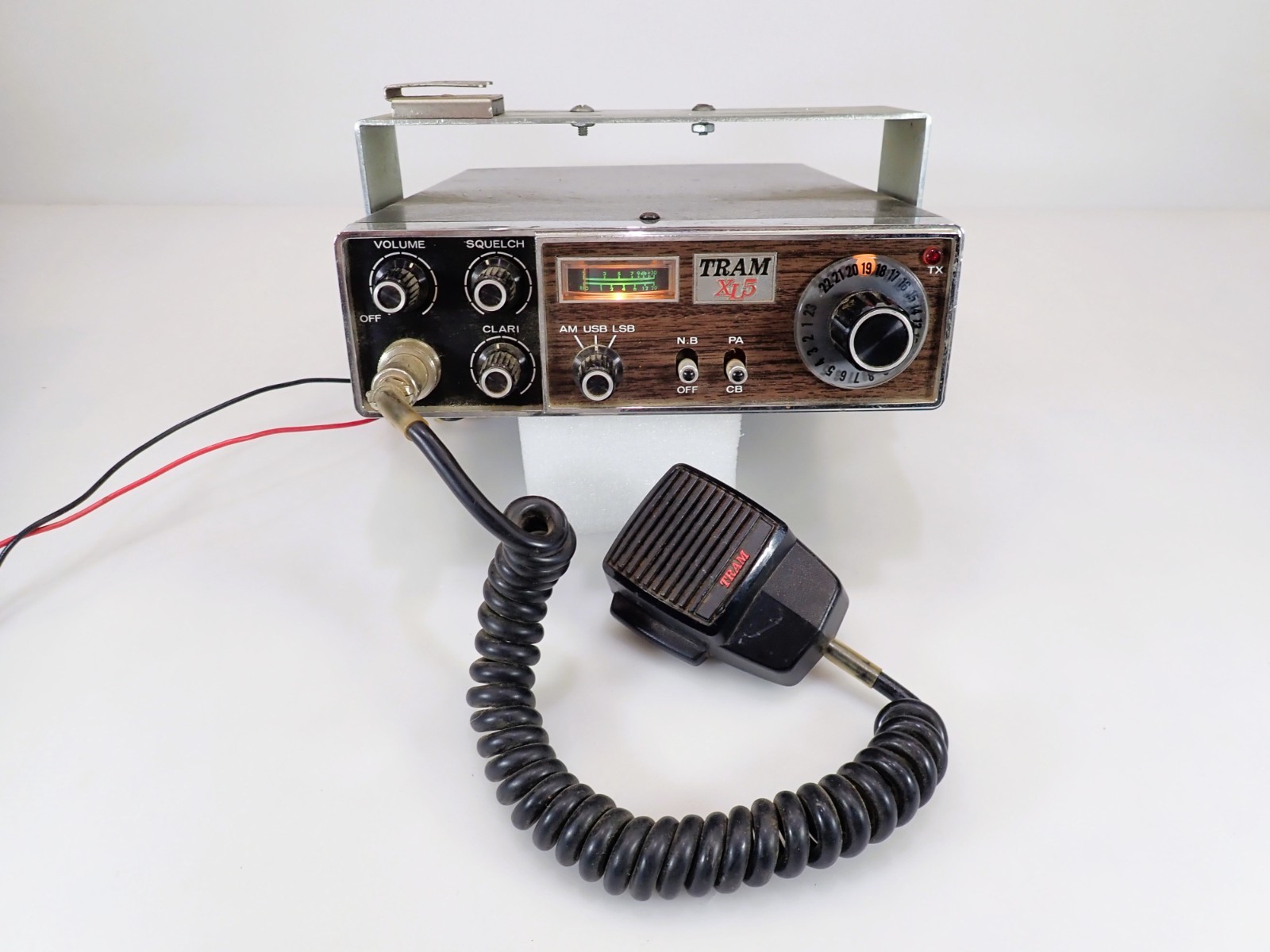 Vintage Tram XL5 23-Channel AM SSB Mobile CB Radio Transceiver Tested