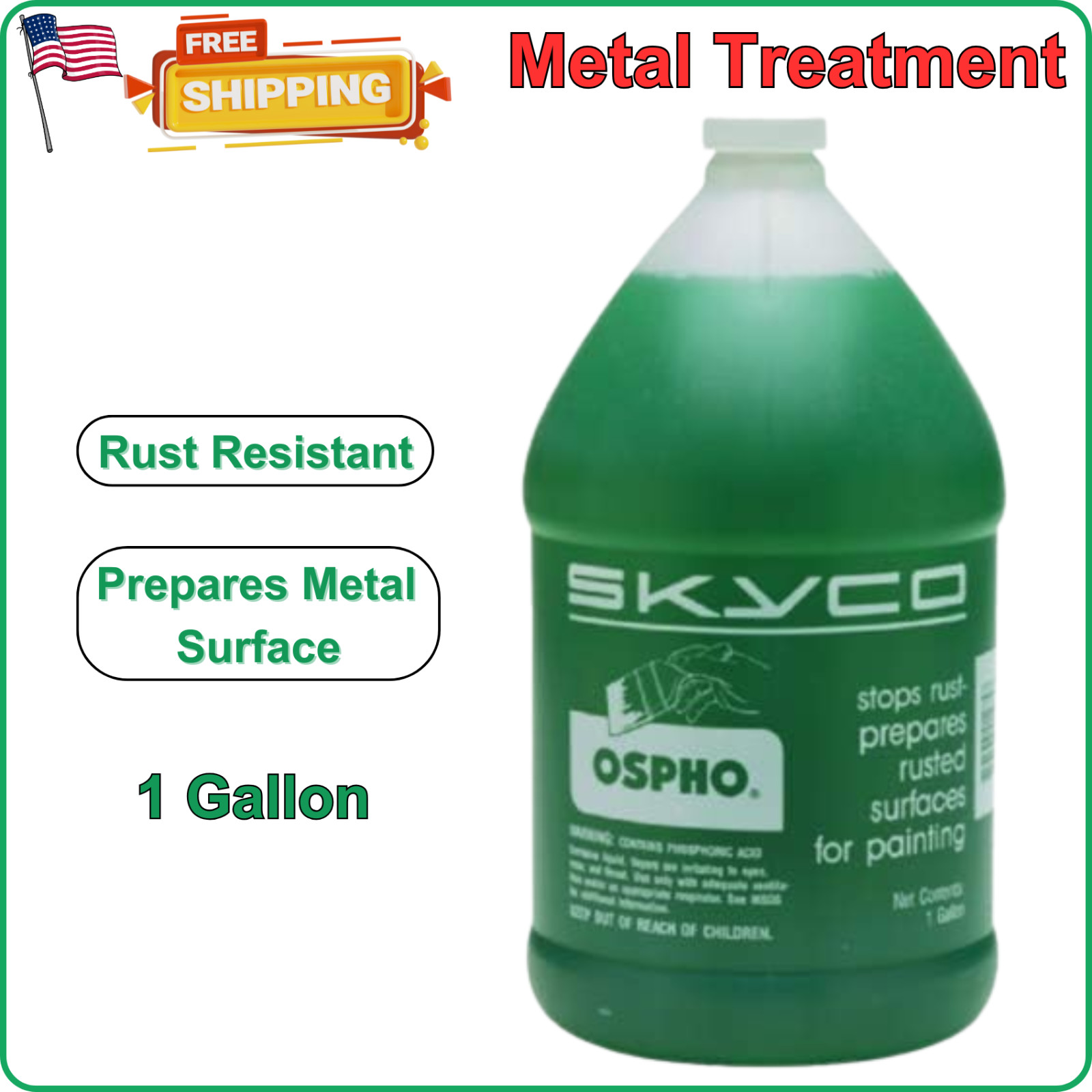 Ospho Metal Treatment Ospho OSPHOG 1Gallon Made by Ospho, For Cars Trucks Boats