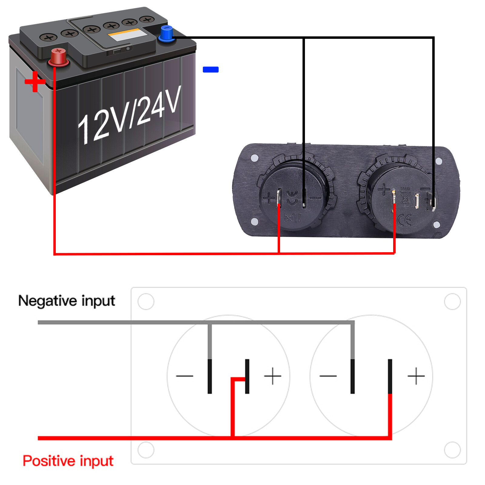 Car Dual USB Port Cigarette Lighter Socket 12V Charger Power Adapter Outlet US