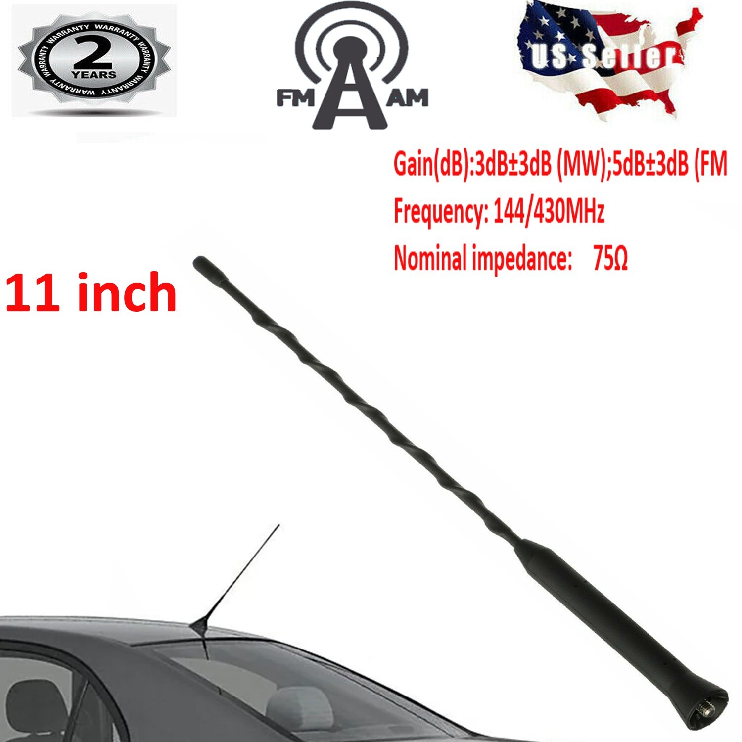 for VW Volkswagen New Beetle 1998 2010Car Antenna Roof Aerial Antenna (11) inch