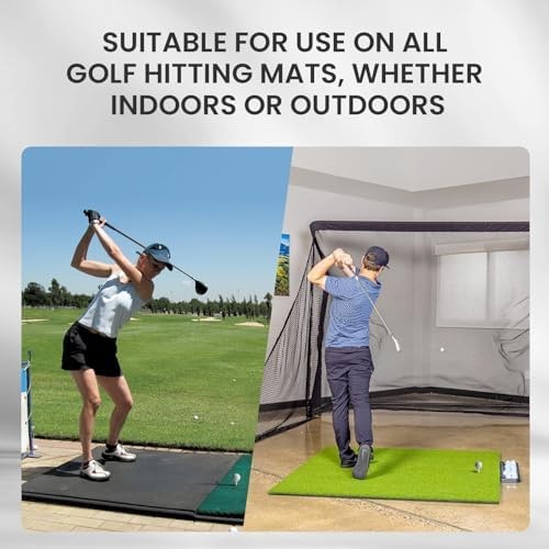 FINGER TEN Golf Rubber Tees for Practice Mat 3/4 Pack | Mat compatible rubber...