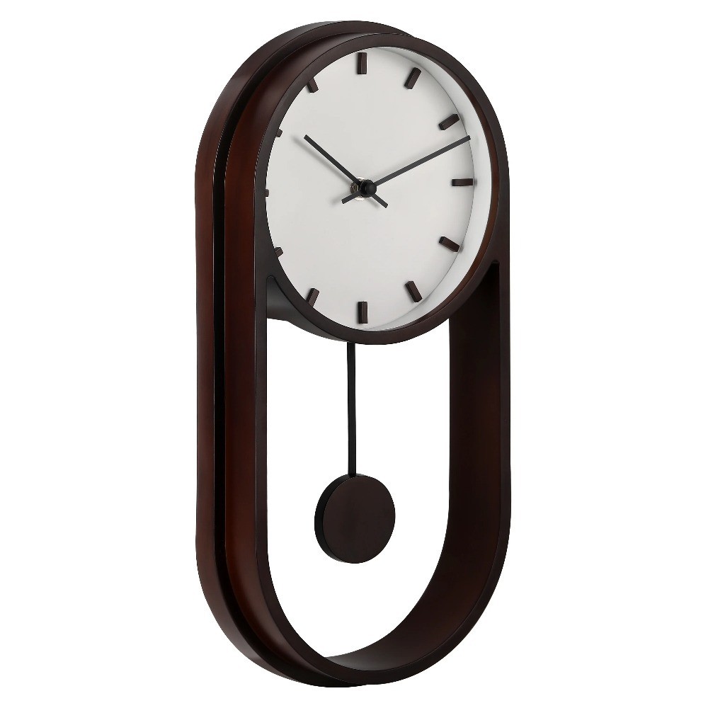 Indoor Pendulum Clock Quartz Modern Wall Clock Easy to Install Silent