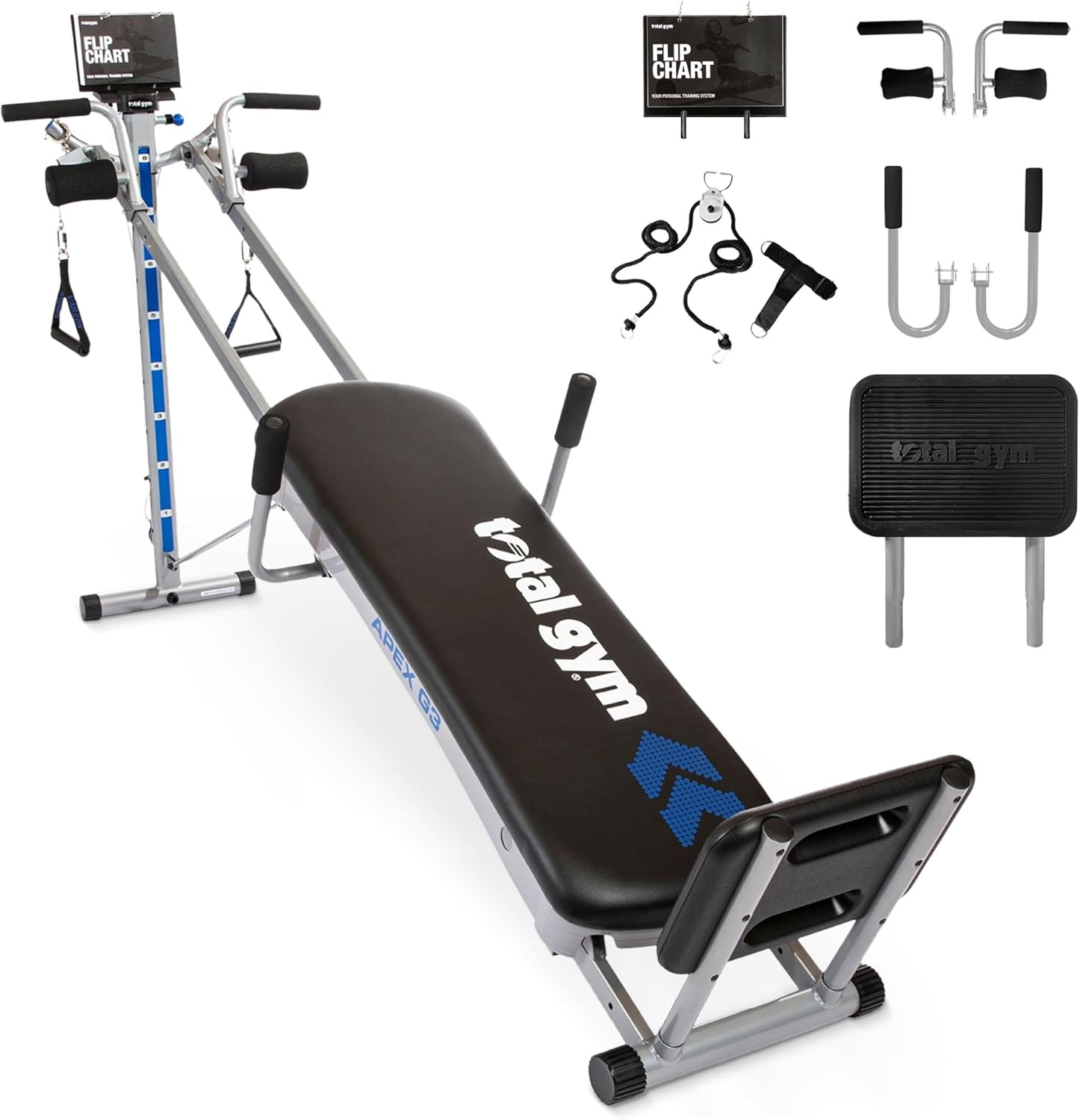 Total Gym Apex G3, Slim-Frame Incline Bodyweight Training Home Exercise Machine