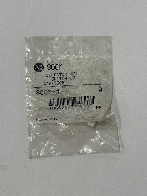 ALLEN BRADLEY 800M-NJ  SELECTOR SWITCH REPLACEMENT  WHITE KNOB   *NEW IN BOX*