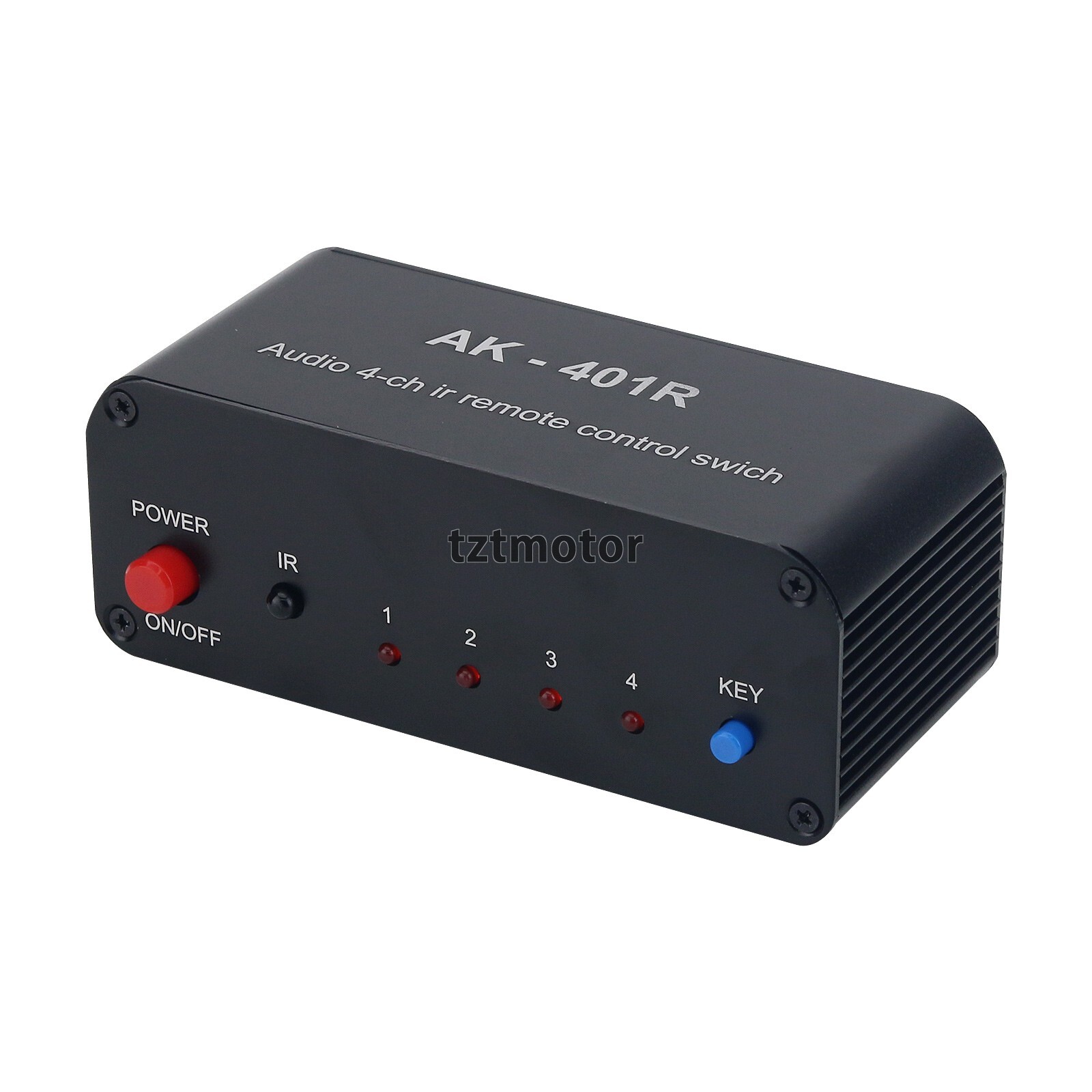 IR Remote Control 4CH Stereo Audio switcher Selector