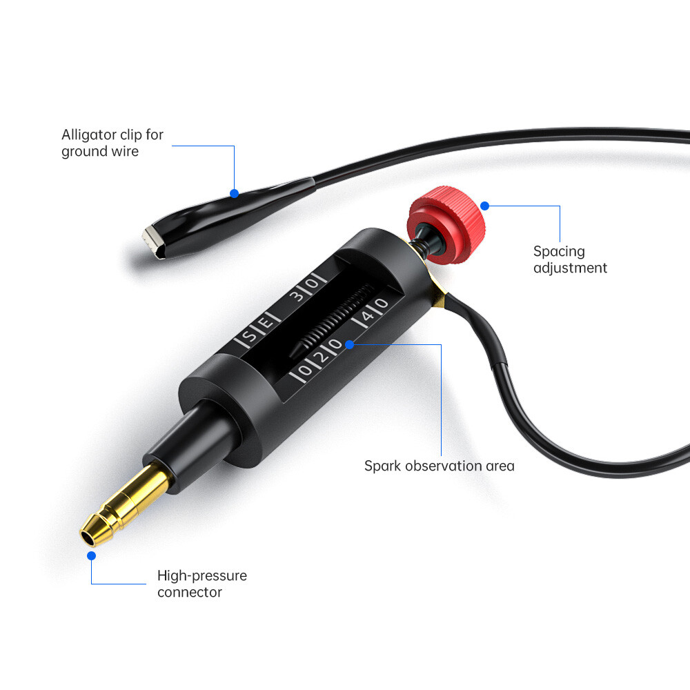 In Line Spark Plug Tester Ignition System Coil Auto Engine Diagnostic Test Tool